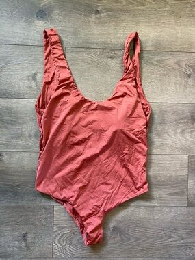MAI Classic Scoop Back One-Piece Swimsuit in Terracotta